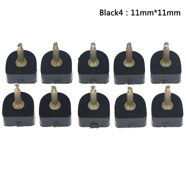 20st Högklackade skoreparationstips Kranar Stiftar Stiftlyftar Byt ut Black 11mm*11mm