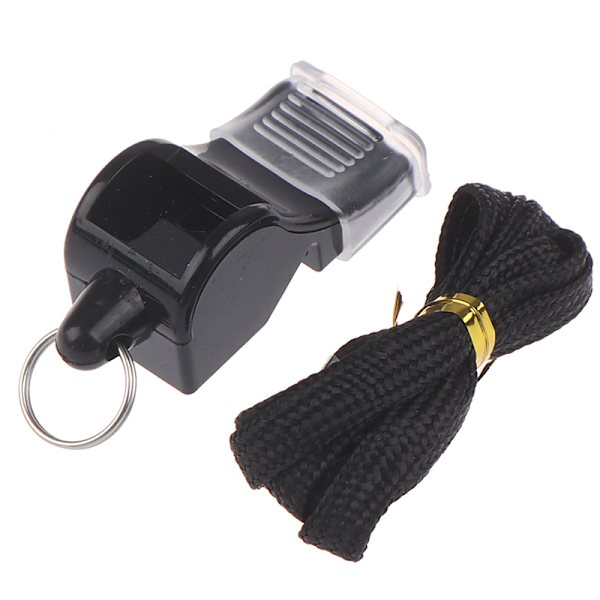 Plystre med Lanyard Fox 40 Fotball Fotball Basketball Hockey B Black one size