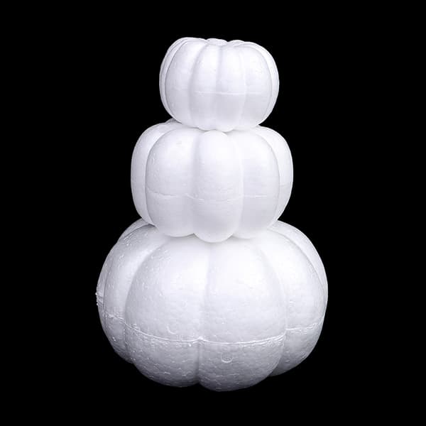 Skum Gresskar Hvit Blank Halloween Jul Simulering Gresskar 13cm