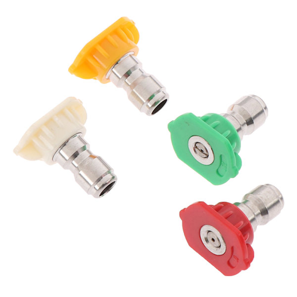 Rustfrit stål Quick Connect højtrykssprøjtespids 0 15 25 4 Red