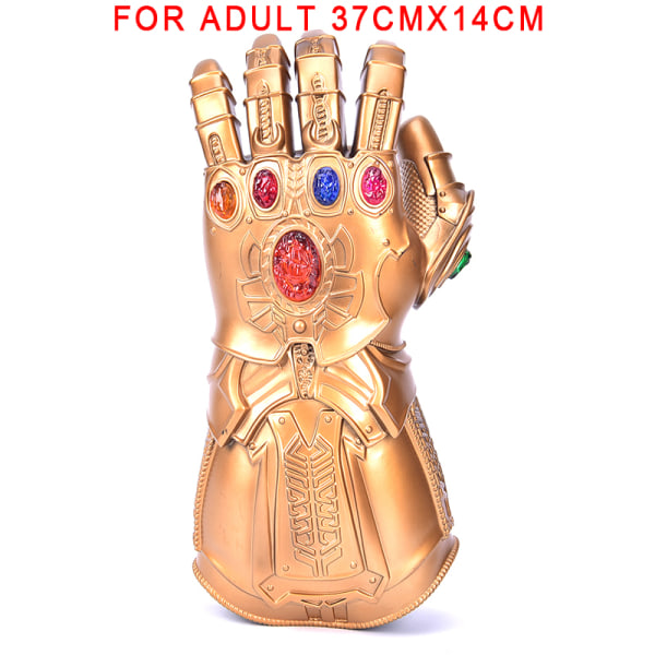 Avengers Thanos Infinity Gauntlet LED Gloves Light Up Cosplay F Bronze L-Adults