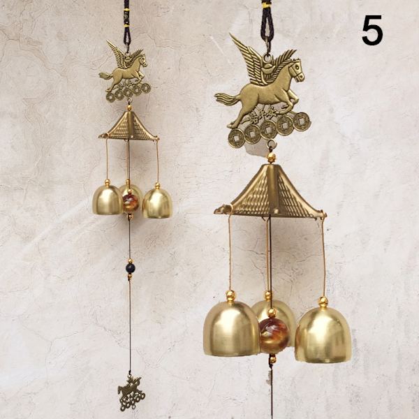 Antik Wind Chime Kobber Yard Have Udendørs Living Dekoration 5 one size