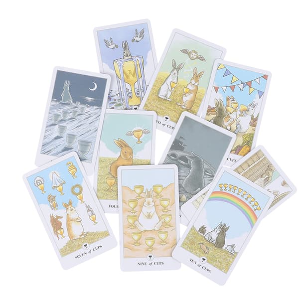 78 stk Tarot Lunalapin Tarot Deck Tarotkort Tarotkortspill P one size