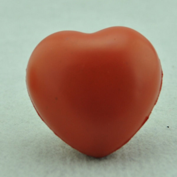 1 X hjerteformet træningselastisk gummi blød skumbold