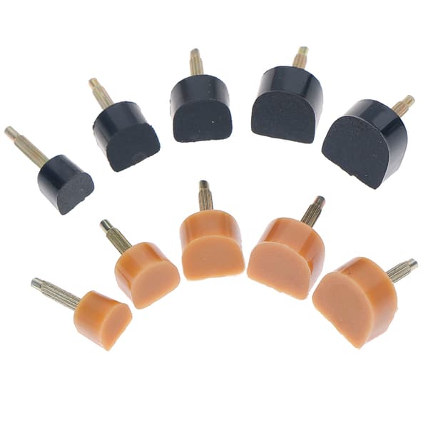 20stk høyhæl sko reparasjonstips Kraner Pins Dyvelløfter Replacem Black 7mm*7mm