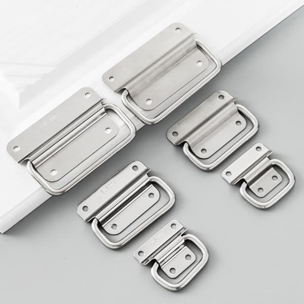 Cabinet Flight Case Solid Furniture Hardware Folding Handle For Silver A1