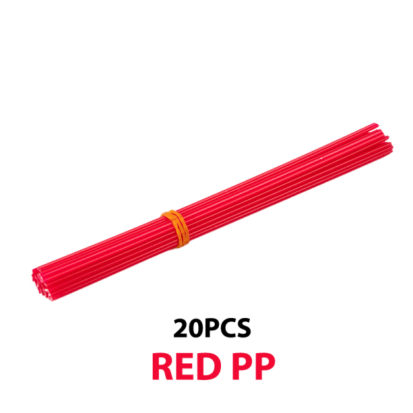 20 stk Plast sveisestaver sveisestaver 20cm sveisestøtfanger R Red PP