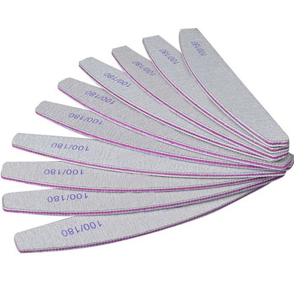 1/5PCS Neglefil Sandpapir Buffer Blok Manicure Pedicure Til White One Size