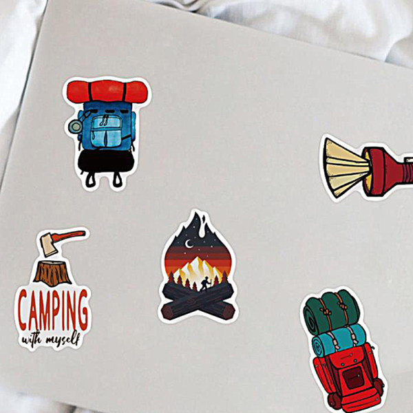 50 stk Outdoor Camping Stickers Vilde Rejse Stickers PVC Graffit Multicolor 50Pcs