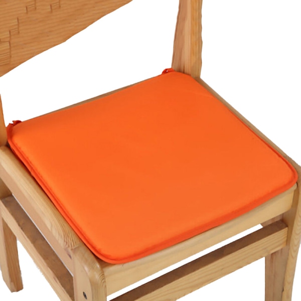 Pute Kontorstol Hage Innendørs spisestue Seteunderlag Tie On Squar orange 6Pcs