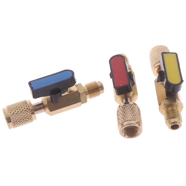 1/4" han til 1/4" hun SAE lige kugleventil AC opladning Fo one size