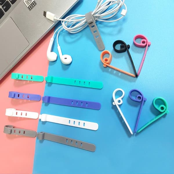 20 stk. silikone kabelopruller-organizer til opladerledninger 20pcs