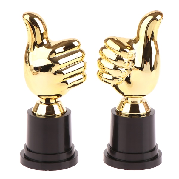 1 kpl Awards Trophyt Palkinto Thumbs Trophy Lelut Lasten kilpailu Gold one size