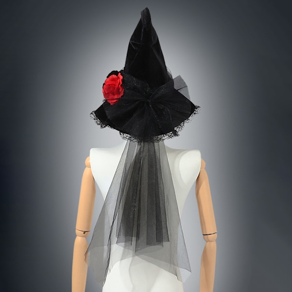 Halloween-Hatt för Kvinnor Häxhatt Häxhattar för Kvinnor 黑