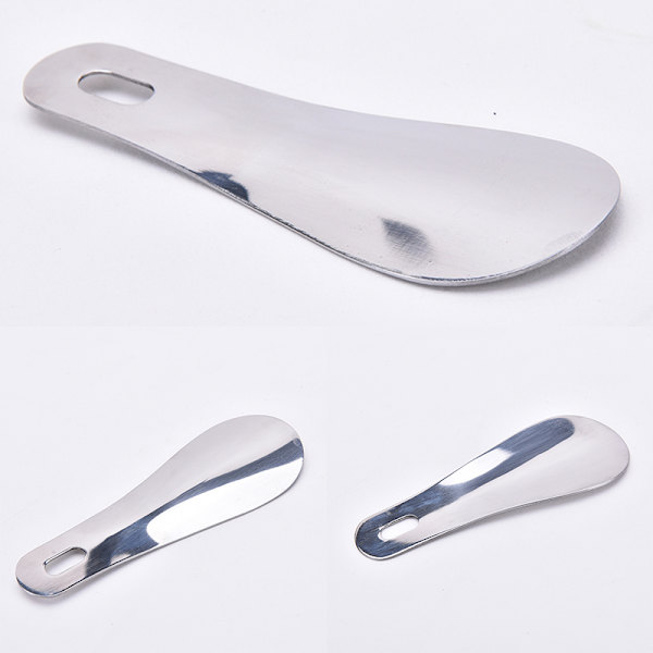 2st Rostfritt stål Skohorn Lyftar Skosked Silver 10cm