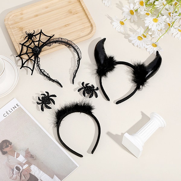 Halloween Edderkoppnett Form Hodebånd Rave Fest Nyskapende Cosplay A9