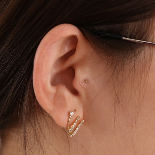 100 stk. Akupunktur magnetiske perler Auricular Ear Stickers Massage one size