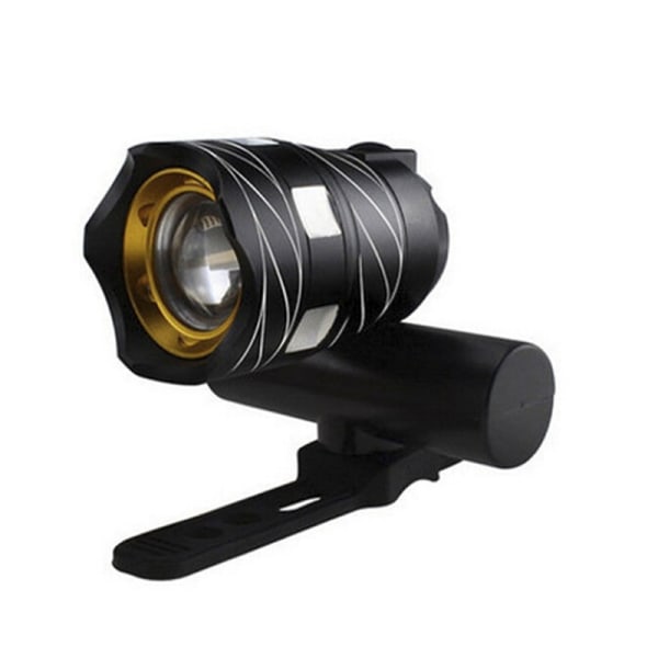 USB Oppladbar 300LM XM-L LED Sykkellys Sykkel Front Headli Black onesize