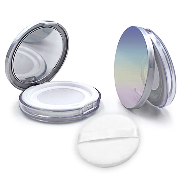 Kannettava tyhjä kosmeettinen seula, löysä purkkisäiliö, puff Box Cas Multicolor one size