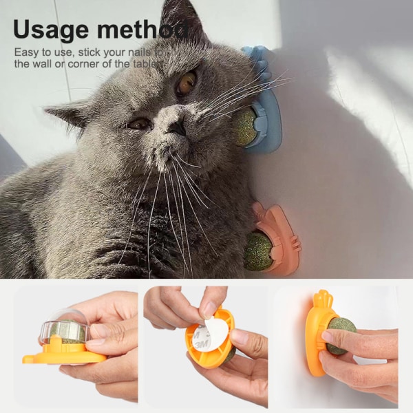 Cat Toys 360 Roterbar Væg Selvklæbende Snacks Rengøring Pet A8 ONESIZE b6d8  | A8 | ONESIZE | Fyndiq