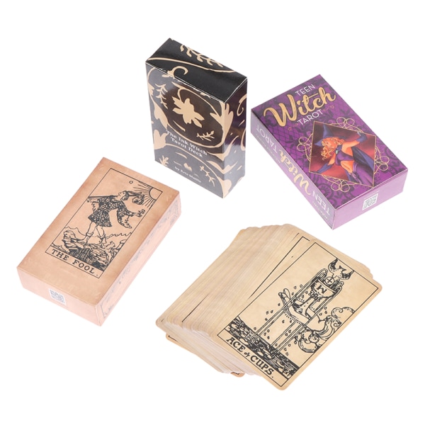 Witch Tarot Cards Tarot Deck Fortune Taling Sjælden vintage Oracl NO.177 F