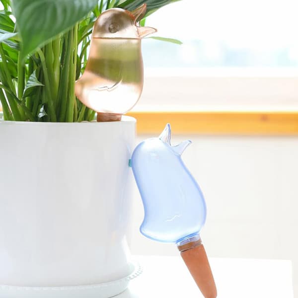 Bird Automatic Self-Watering s Watering Globe Garden Drip Vanning Blue