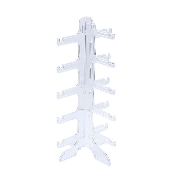 5-lags briller Briller Solbriller Vis stativ Holderramme Transparent one size