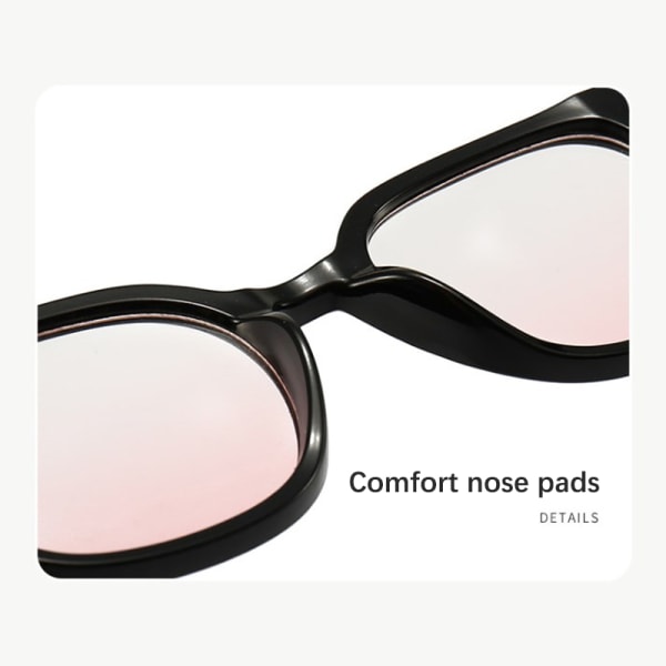 Blusher Glasses n Oversized Gradual Sunglasses Fashion Computer A one size