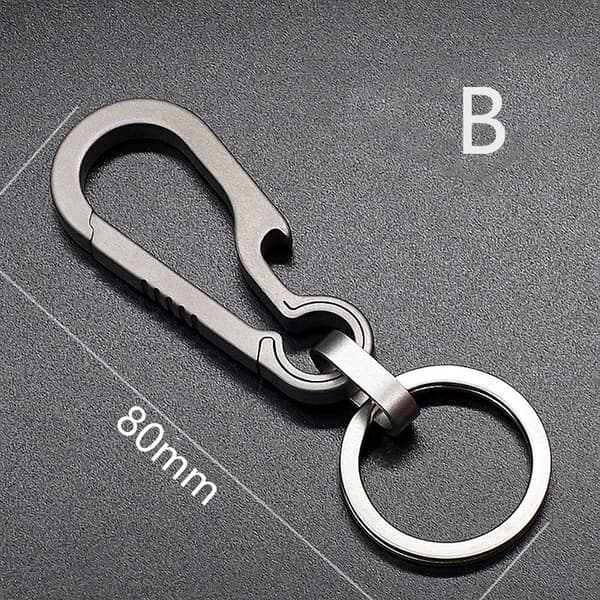 Titanium Spænder Udendørs Værktøj Titanium Legering nøglering Tiranium Silver 80cm