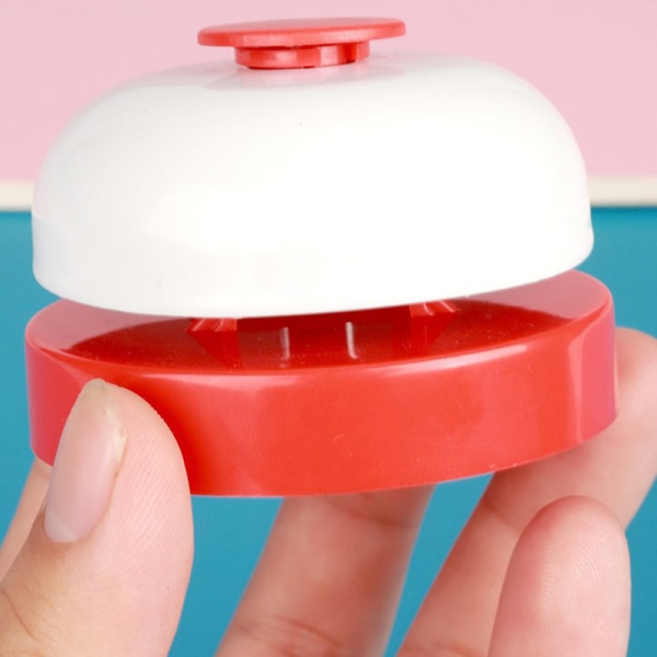 Rustfritt stål håndpressing Service Bell Answer Bell Mottak red Onesize
