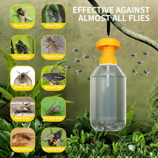 Fruktflugfälla Killer Plast Drosophila Fälla Flugfångare skadedjur