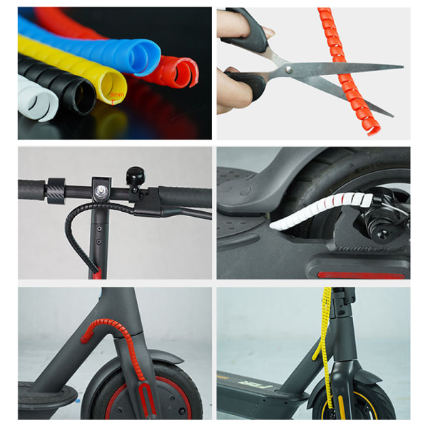 E-bike Cable Winder Protector Line Organizer Cable Wire Protect Red