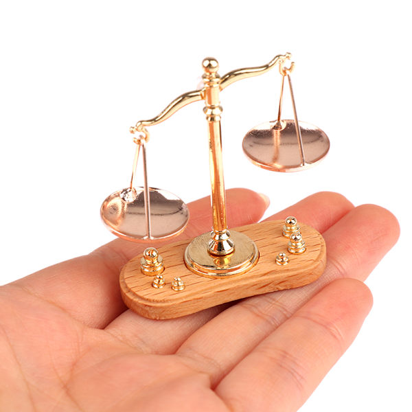 1/12 Nukkekodin miniatyyritarvikkeet Minivaaka, malli T one size