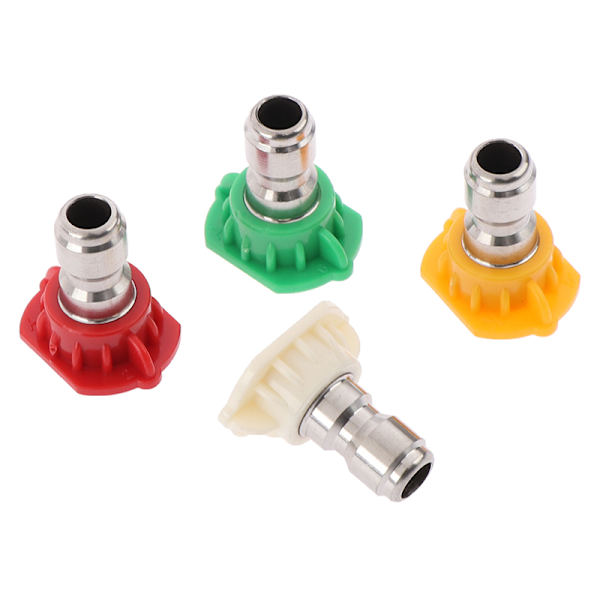 Rustfrit stål Quick Connect højtrykssprøjtespids 0 15 25 4 Red