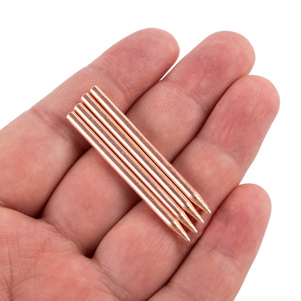 2 stk. 18650 Lithium Batteri Spot Svejsning Elektrode Tip til Høj D one size