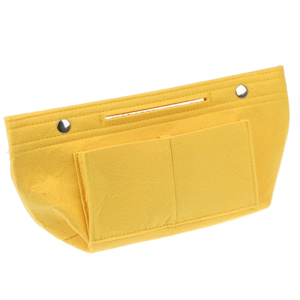 Naisten käsilaukku Organizer laukku Kukkaro Insert Laukku Huopa Multi Pocke Yellow one size