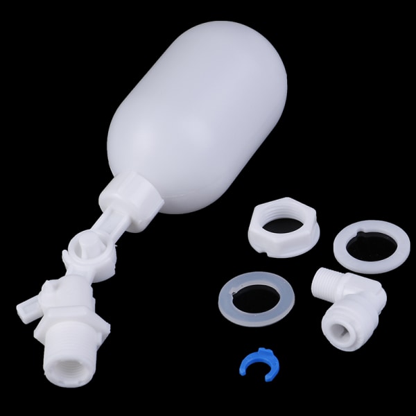 2 STK Justerbar Auto Fyld Float Kugleventil Vandkontrolkontakt White 2pcs