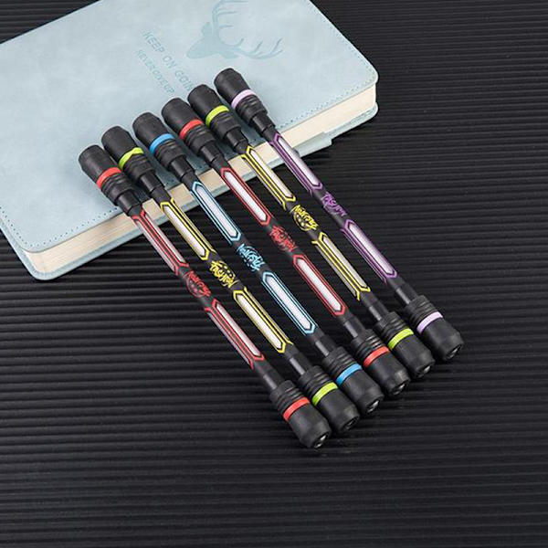 Antistress Spinning Pen Plastic Spiner Pen Stress Reliever Anti Black one size