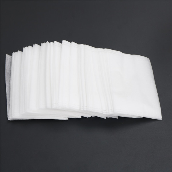 Bærbar 100 stk/parti Tomme teposer Maisfiber Fold Lukk Varme S White 100pcs