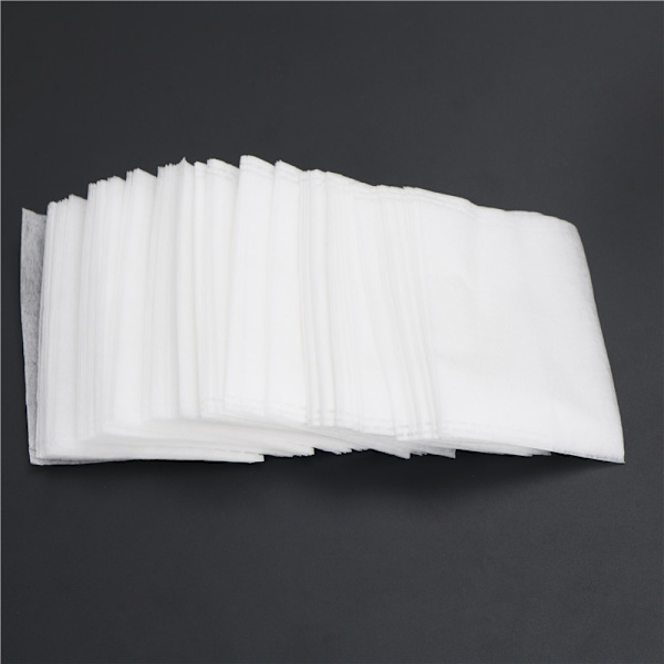 Bærbar 100 stk/parti Tomme teposer Majsfiber Fold Luk Varme S White 100pcs
