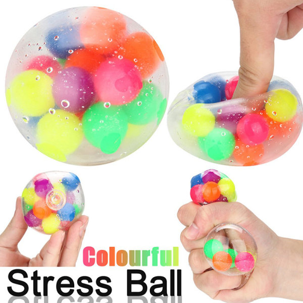 Giftfri färg Sensorisk leksak Kontor Stressboll Tryckboll St onesize