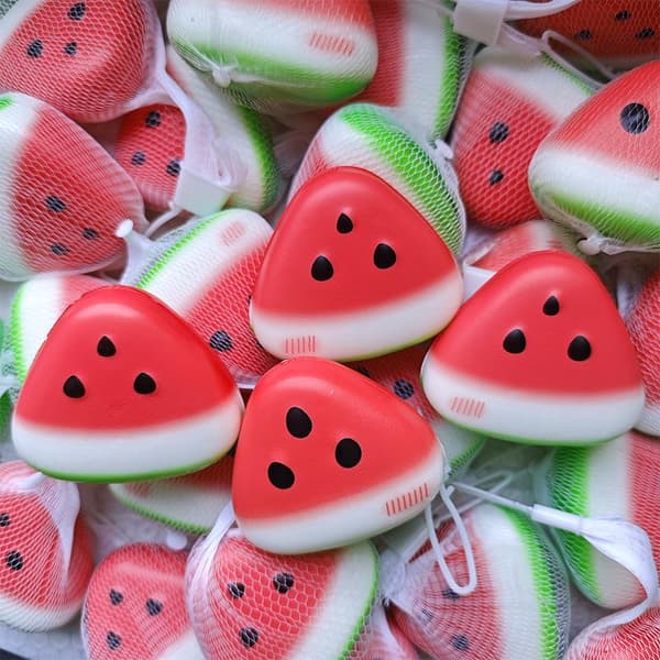 1 st Squishy Vattenmelon Fidget Leksak Anti Stress Långsamt Stigande Frukt 1pc