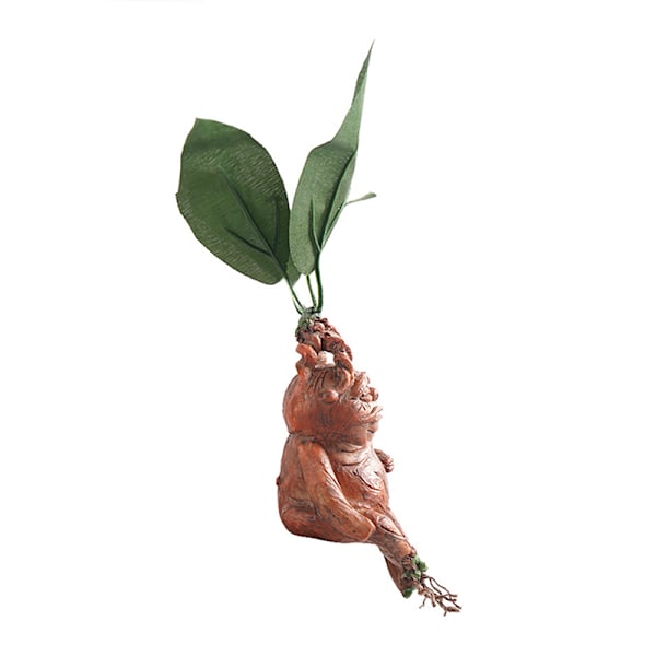 Mandrake Grass Resin Staty Landskap Ornament Art Figurine Cra Brown 1pc