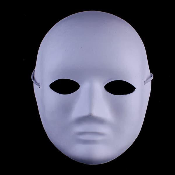 Helmasker Papper Blank Vit Halloween Cosplay Cat Paintab Female ONESIZE