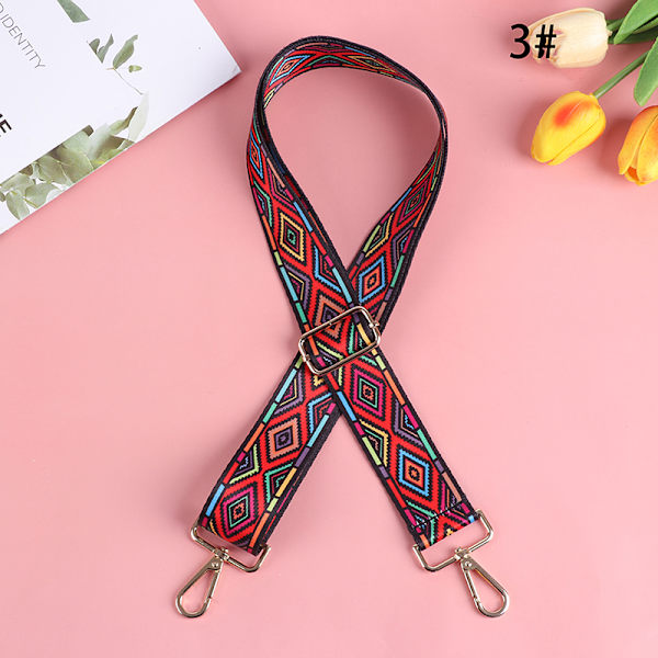 140CM Taske Håndtag Taske Strap Aftagelig DIY Håndtaske Tilbehør Kr Multicolor 3#