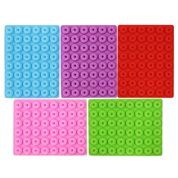 48-Cavity Fancy Donut Choklad Pan Form Bakning Mou Purple one size