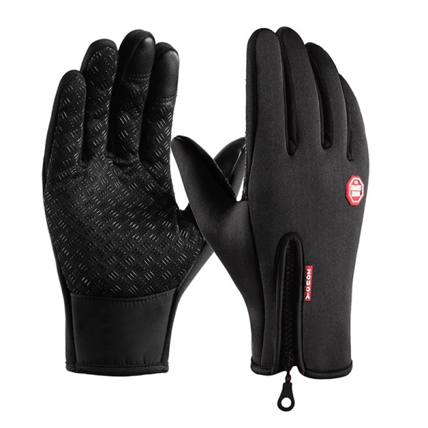 Utomhus vinterhandskar Moto Resistant Touch Halkfri Black S