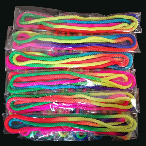 Gymnastik rep färgglada regnbåge färg gradient gymnastik rep color