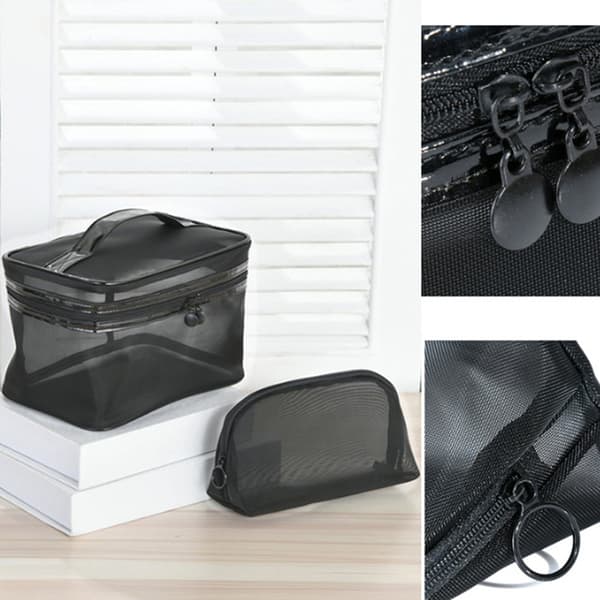 Mesh Transparent Kosmetik Makeuptaske Kvinder Make Up Organizer S E