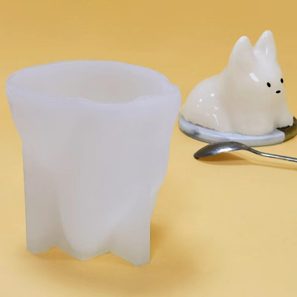 Pudding Katt Form Silikon För Gör Doftande Sojavax Han onesize